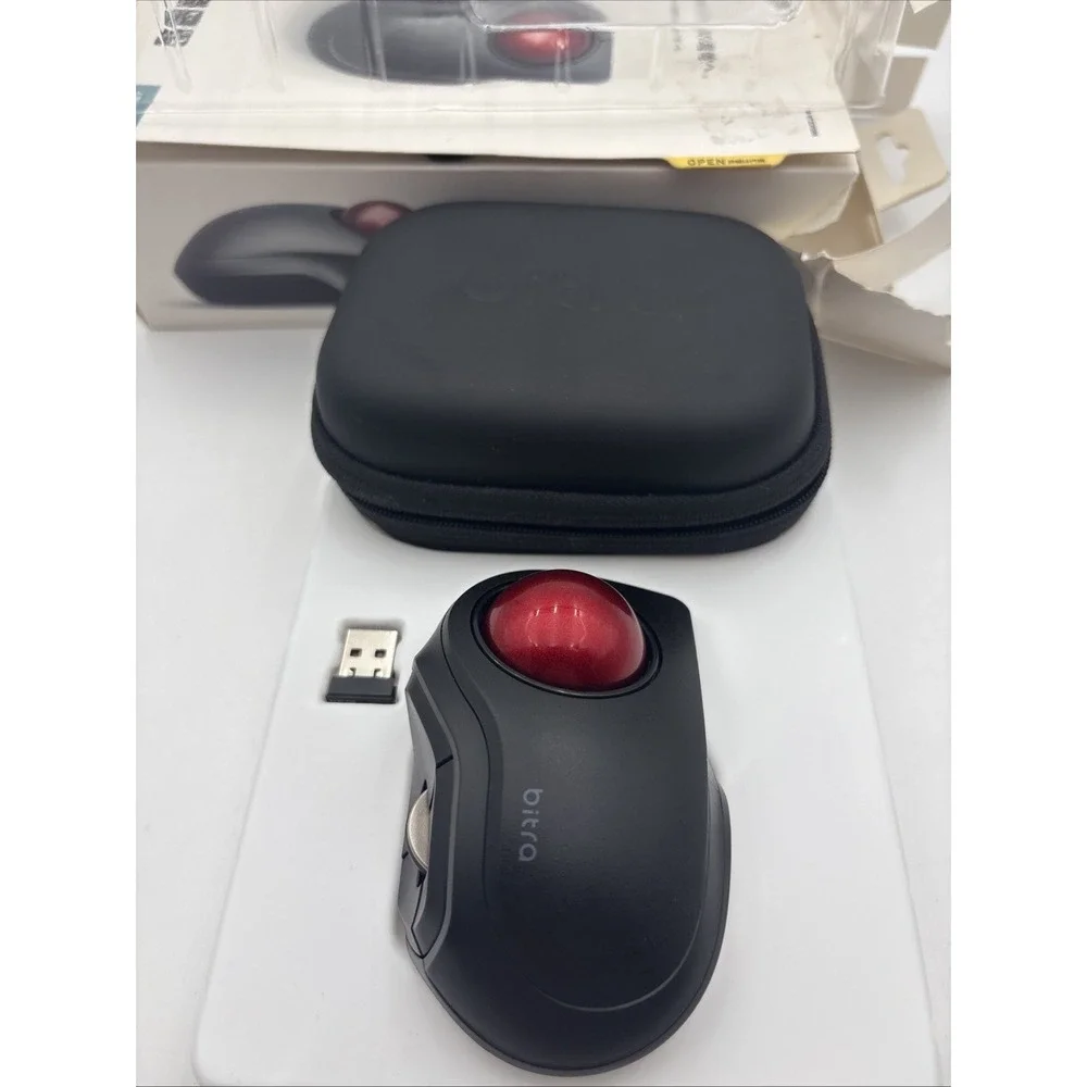 ELECOM Wireless Trackball Mouse M-MT2DRSBK S size 5-Button JP
